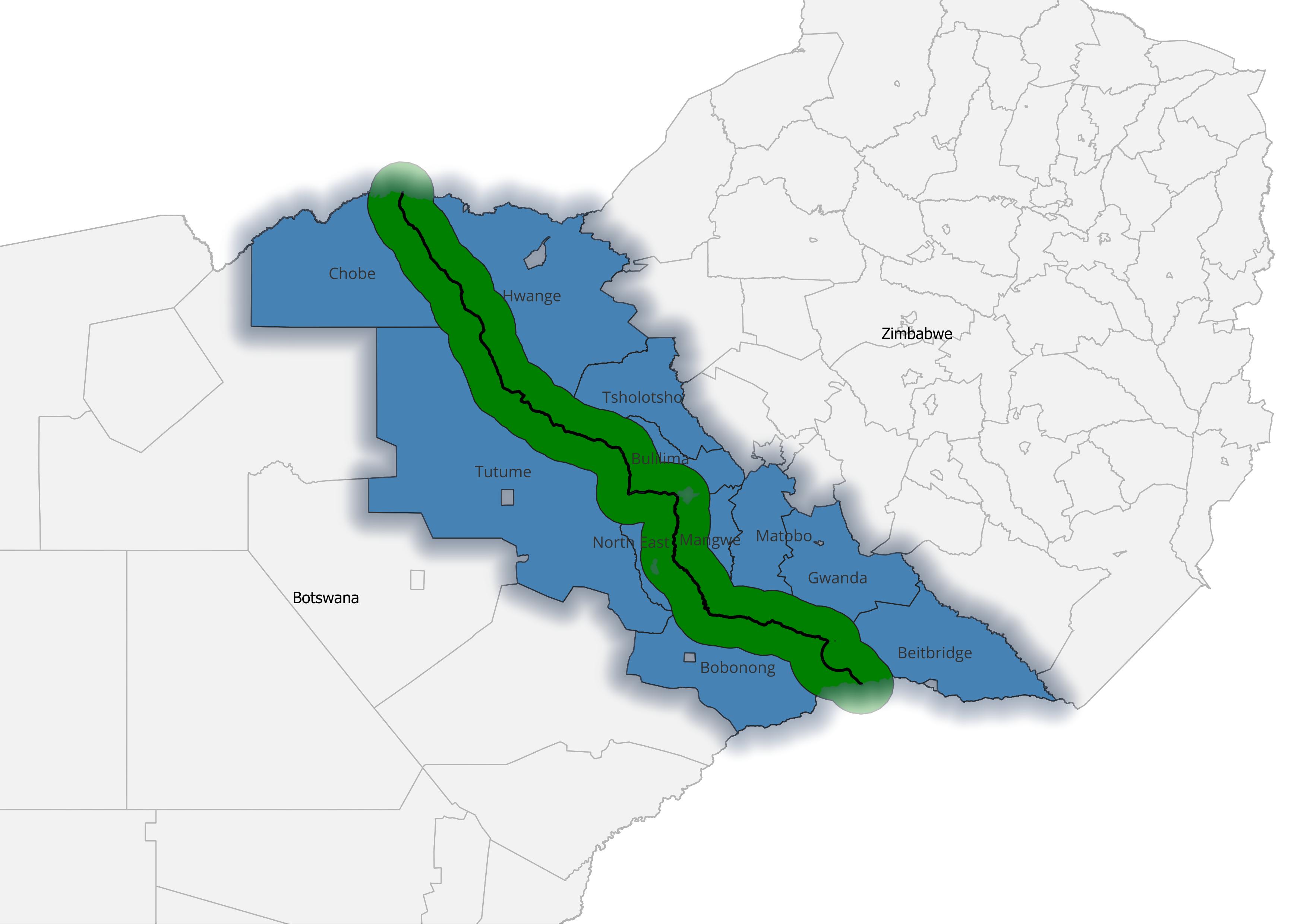 Botswana Zimbabwe Borderland
