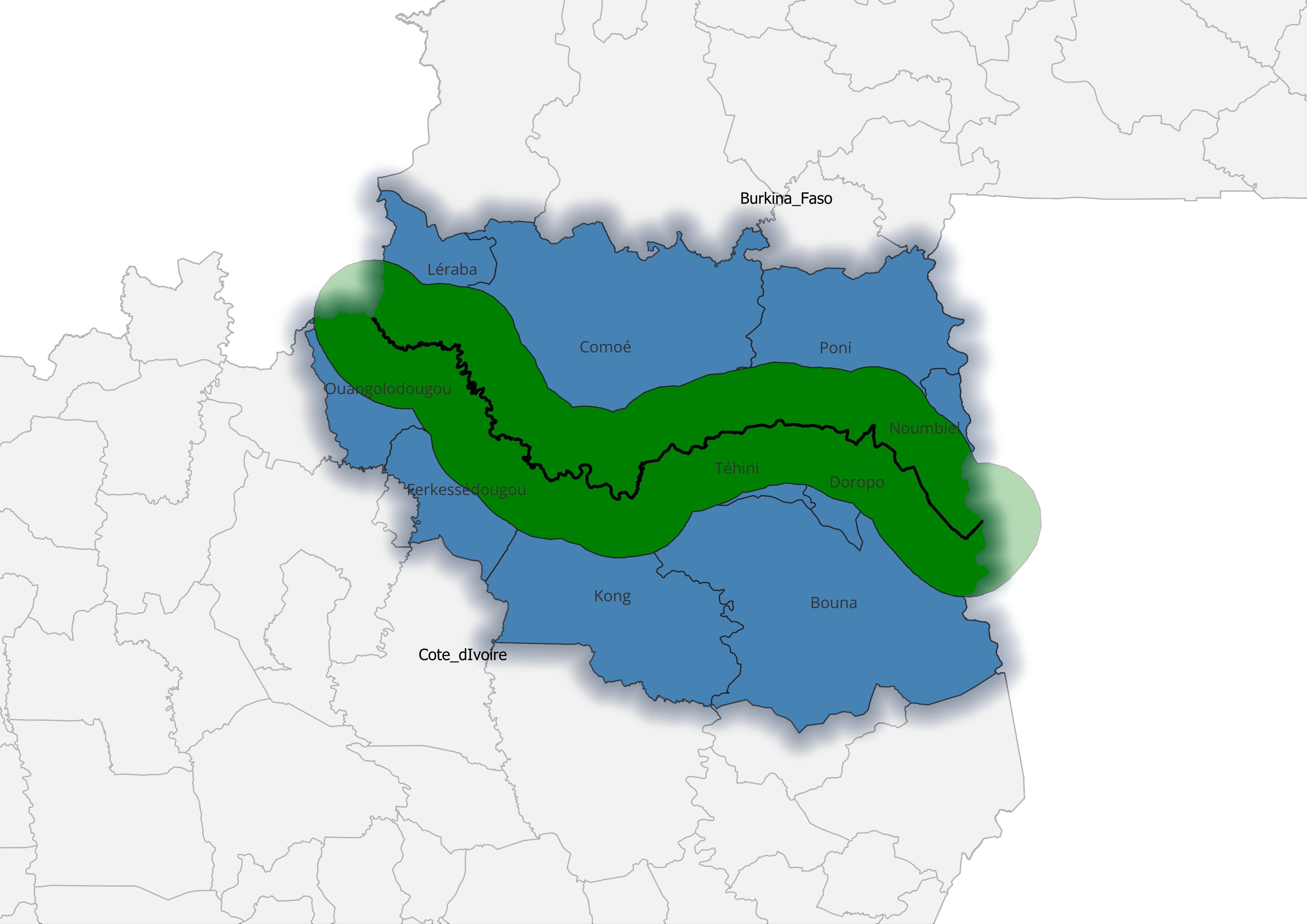 Burkina Faso Cote D'Ivoire Borderland