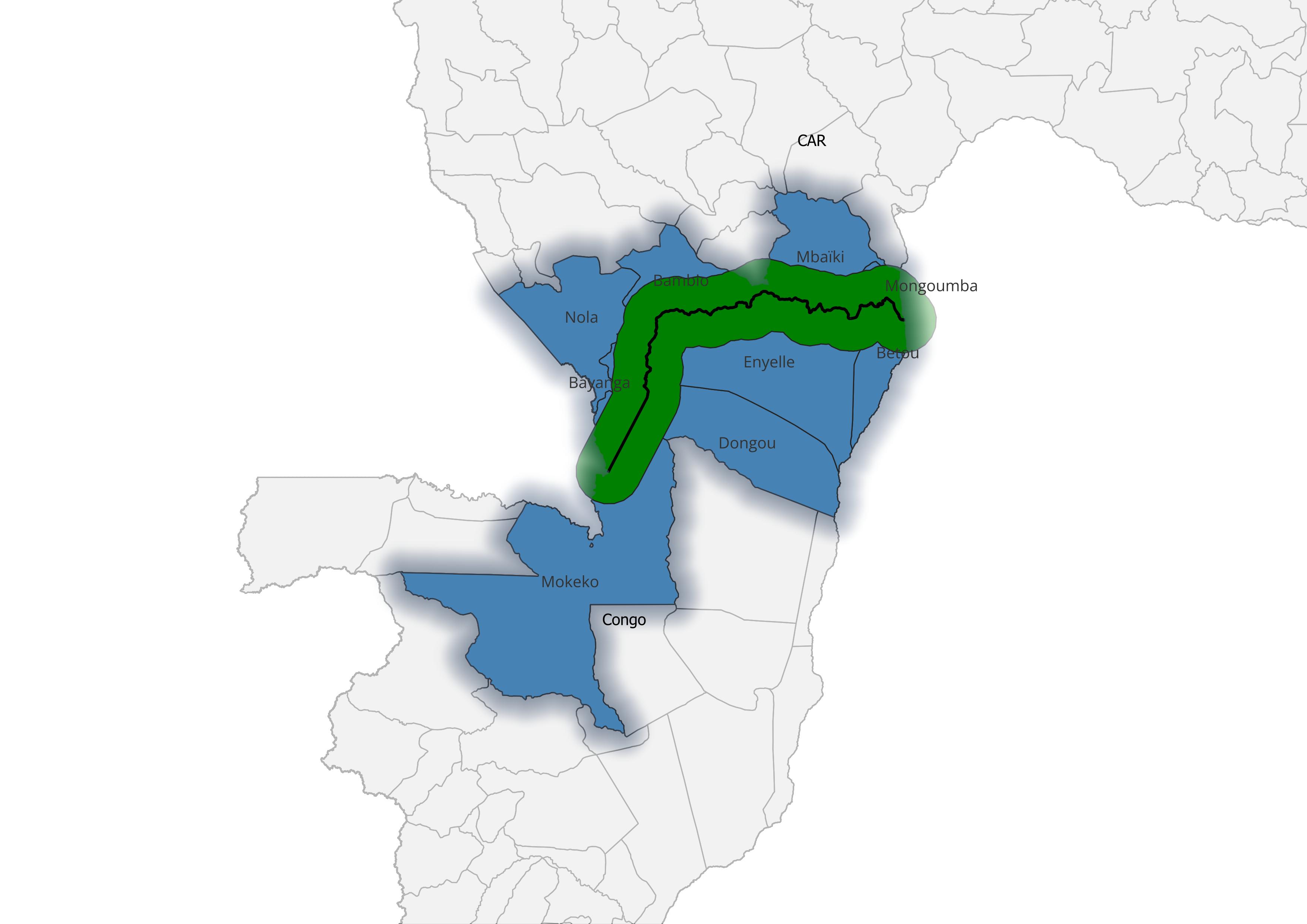 CAR Congo Borderland