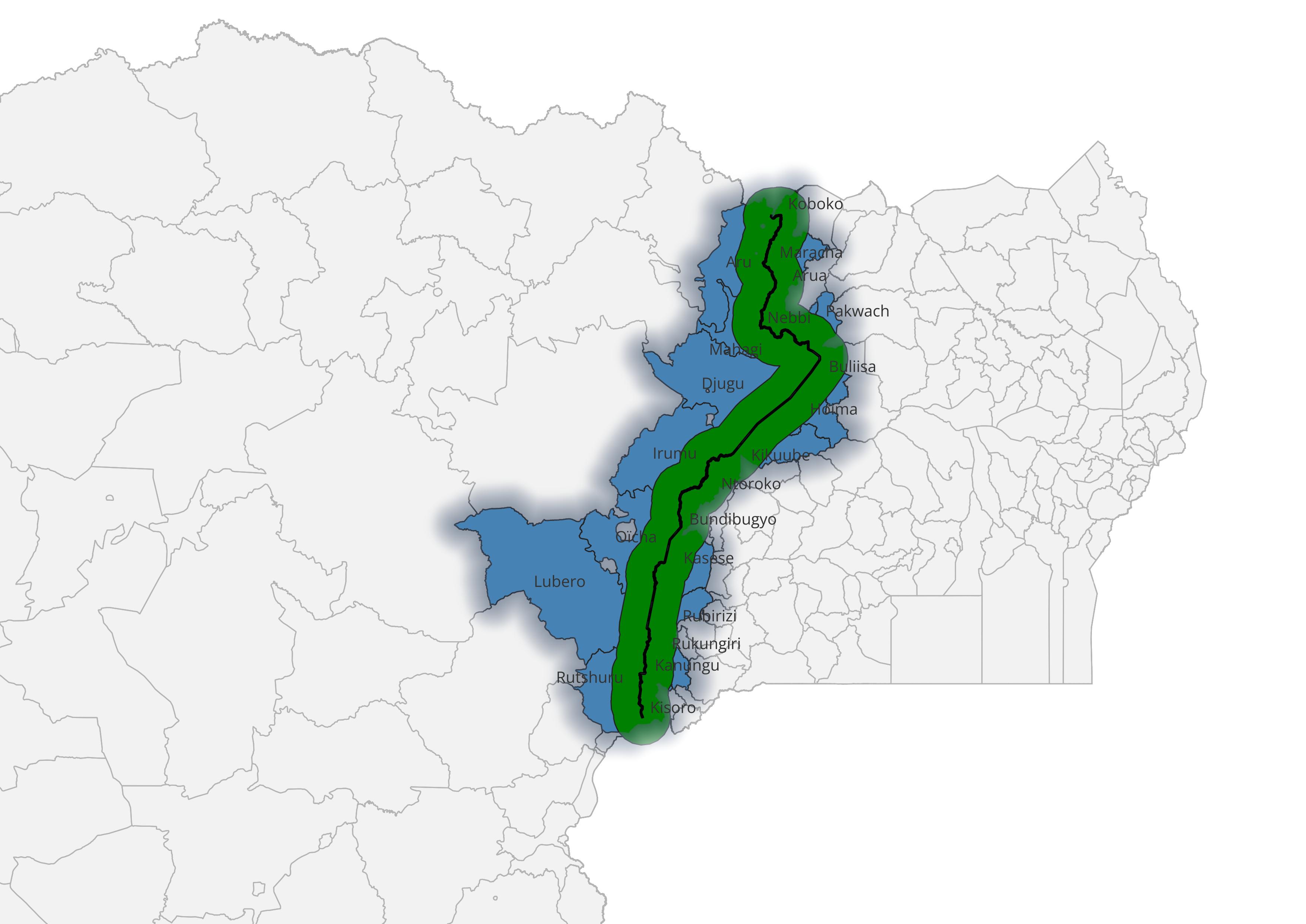 DRC - Uganda Borderland