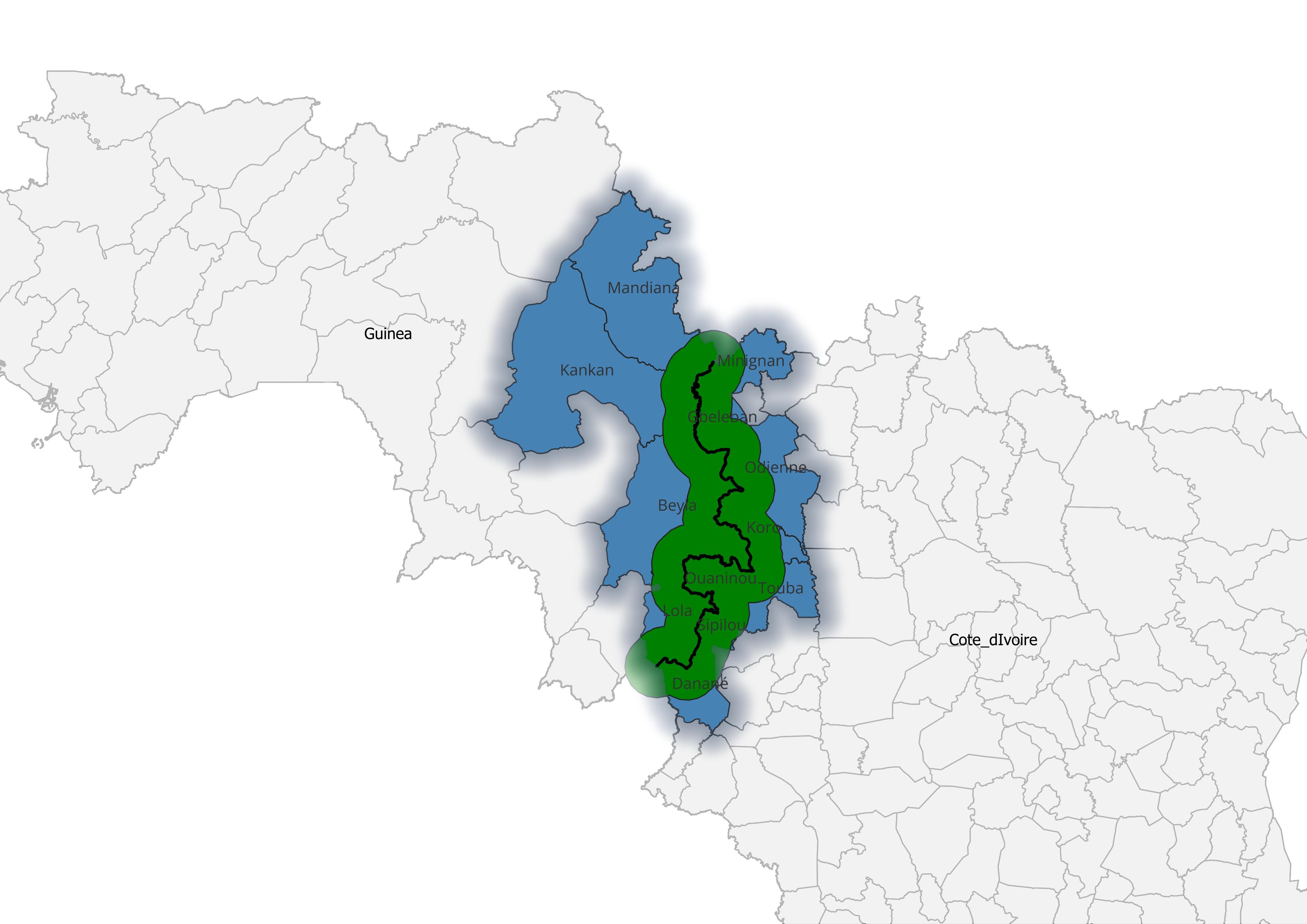 Guinea Cote dIvoire Borderland