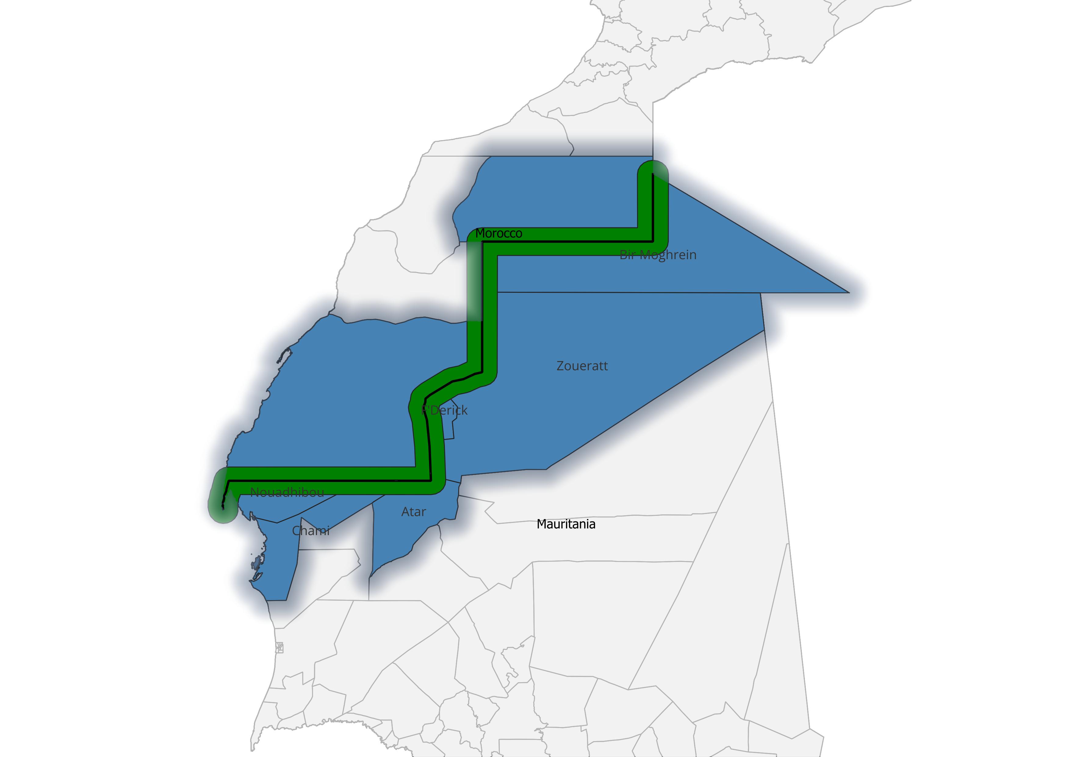 Mauritania Morocco Borderland