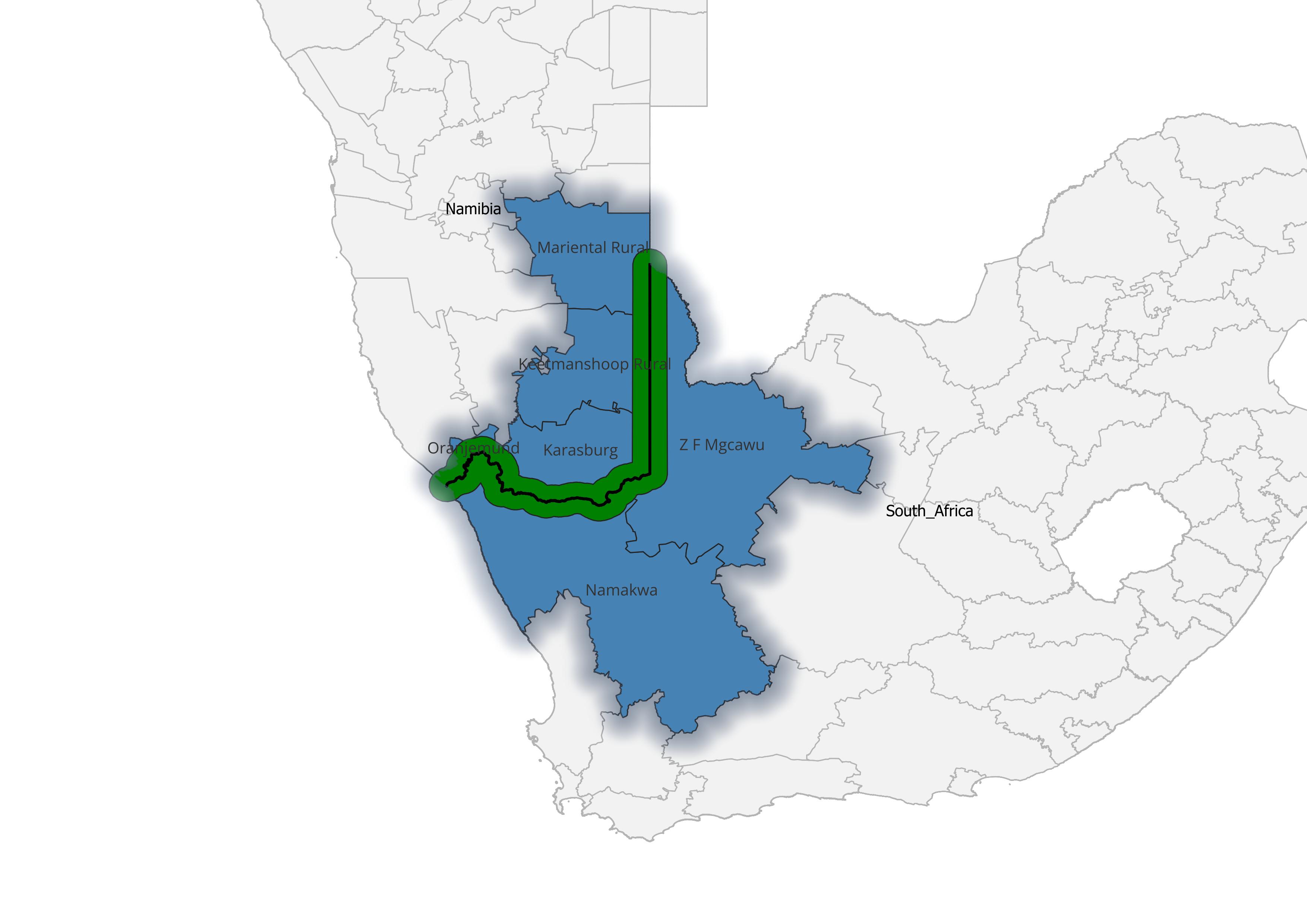 Namibia South Africa Borderland